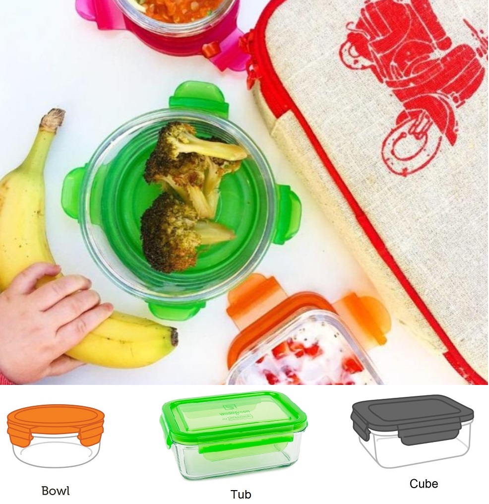 Wean Green Lunch Cube - Orange, Official Retailer