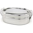 Lifestyle Block Stainless Steel 5 Inch Oval Snack Container - Eco Friendly and BPA Free